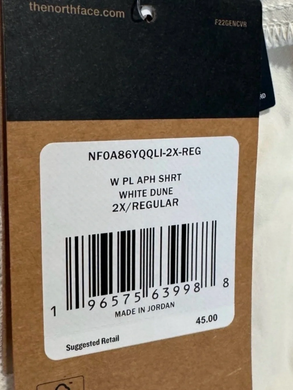 The North Face Women’s Aphrodite Shorts Size 2X White Dune New